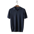 Men's Solid Knit Polo Shirt