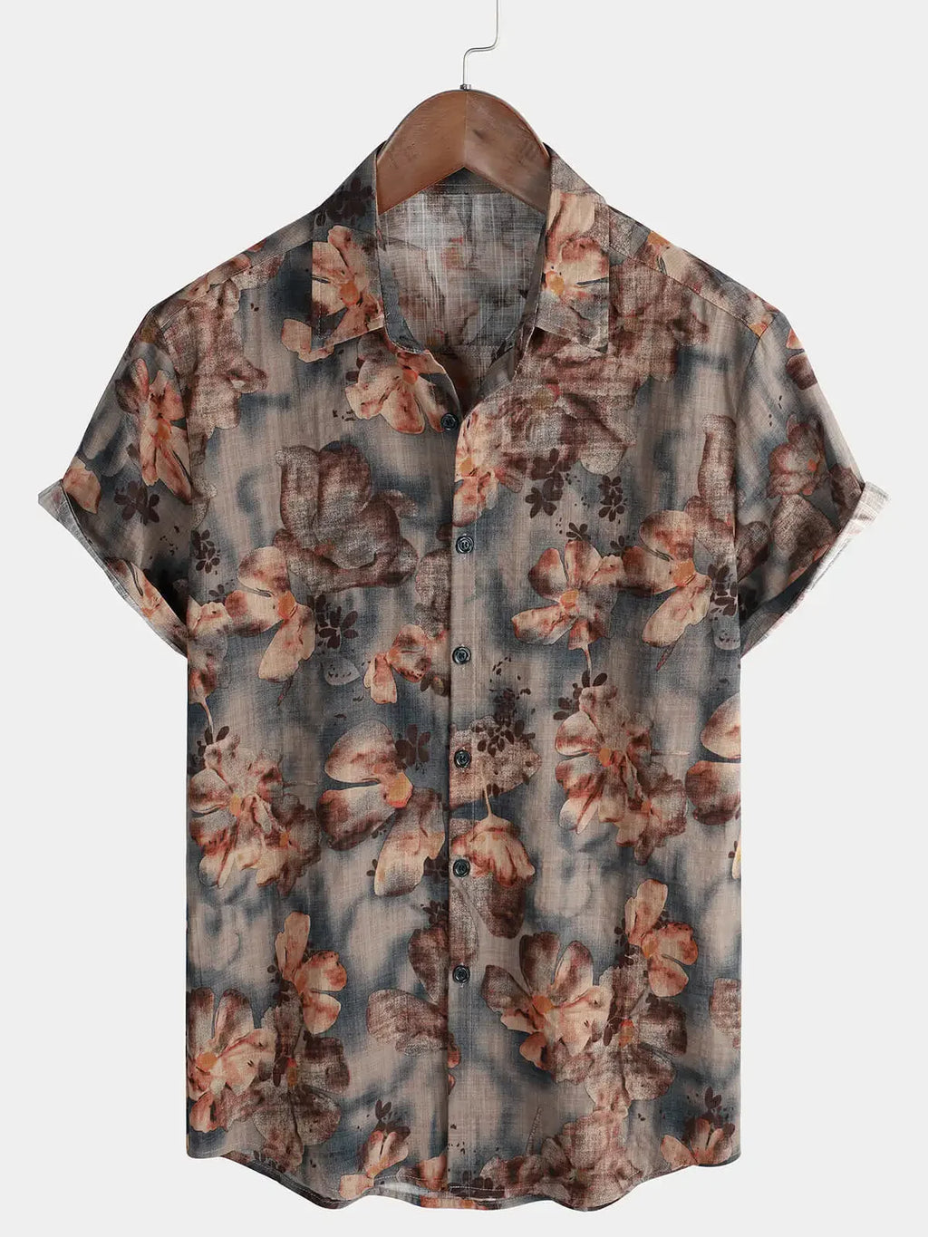 Men's Hawaiian shirt retro bohemian vacation style suitable for daily commutes beach trips and light retro outfits