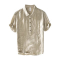 Men's Linen-Cotton Short Sleeve Shirt